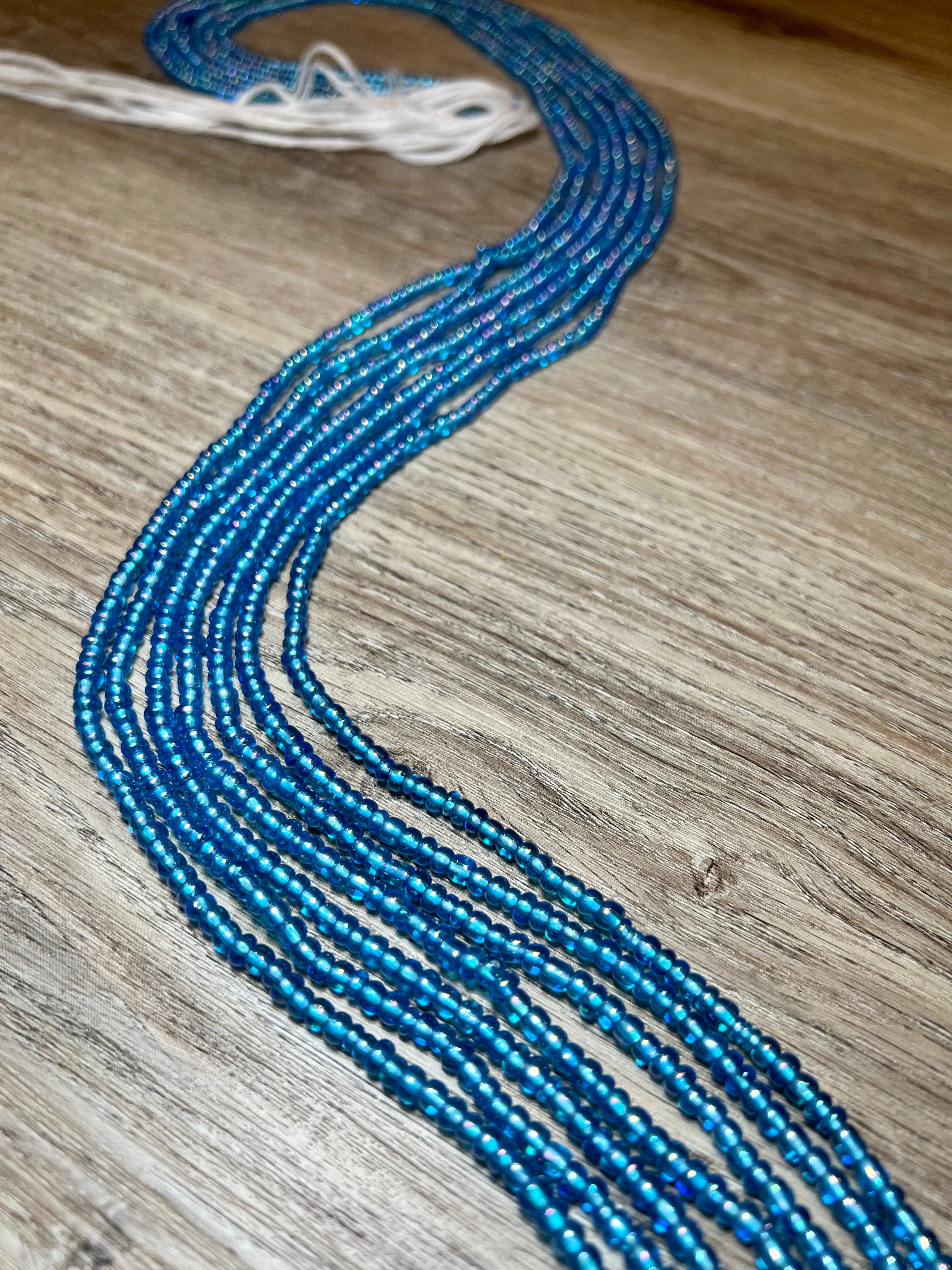 Blue Hens waist beads