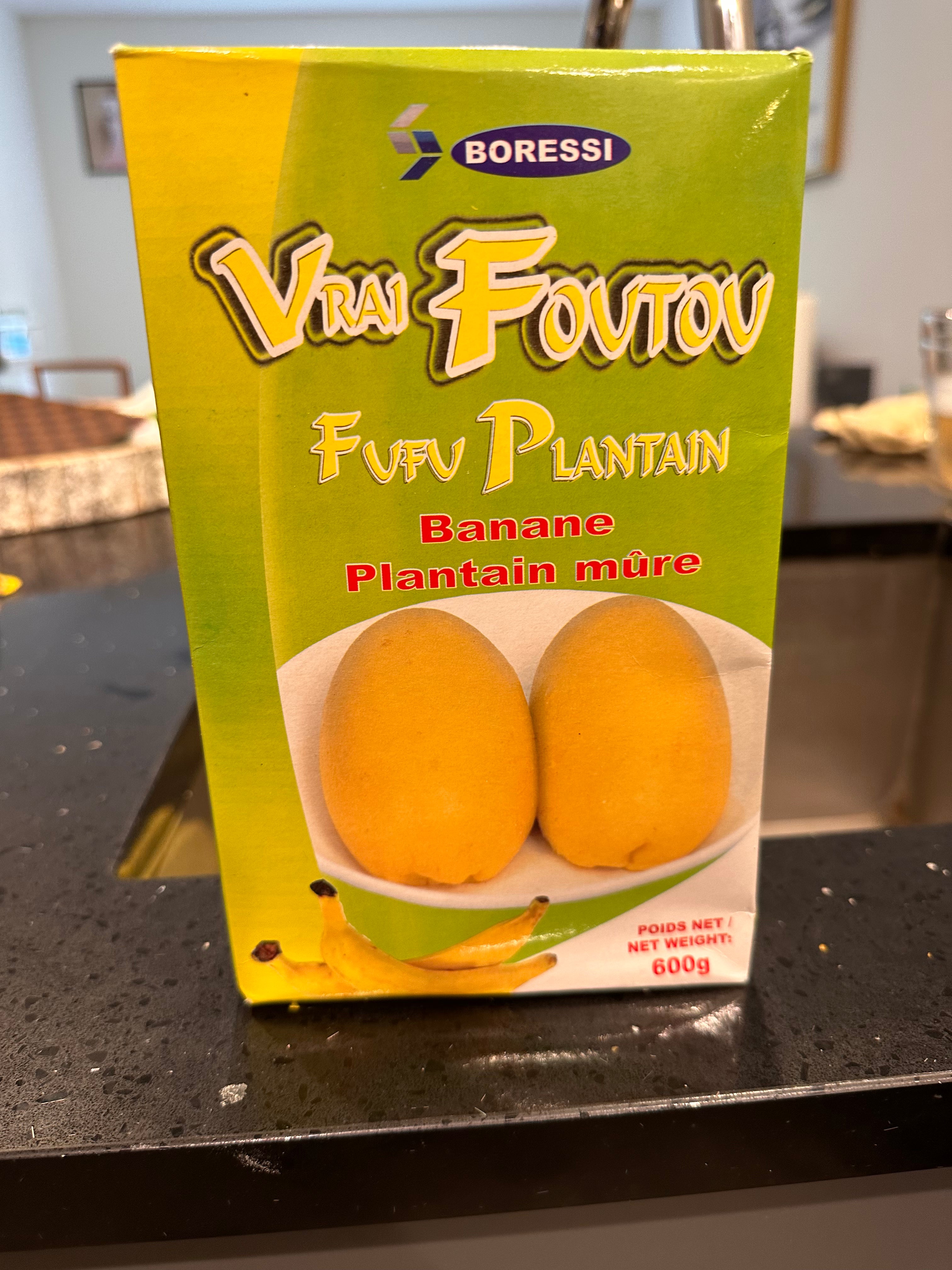 Vrai foutou, plantain mûr (600g)